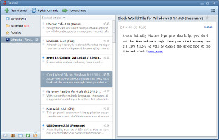 Showing the feed reader in Foxmail